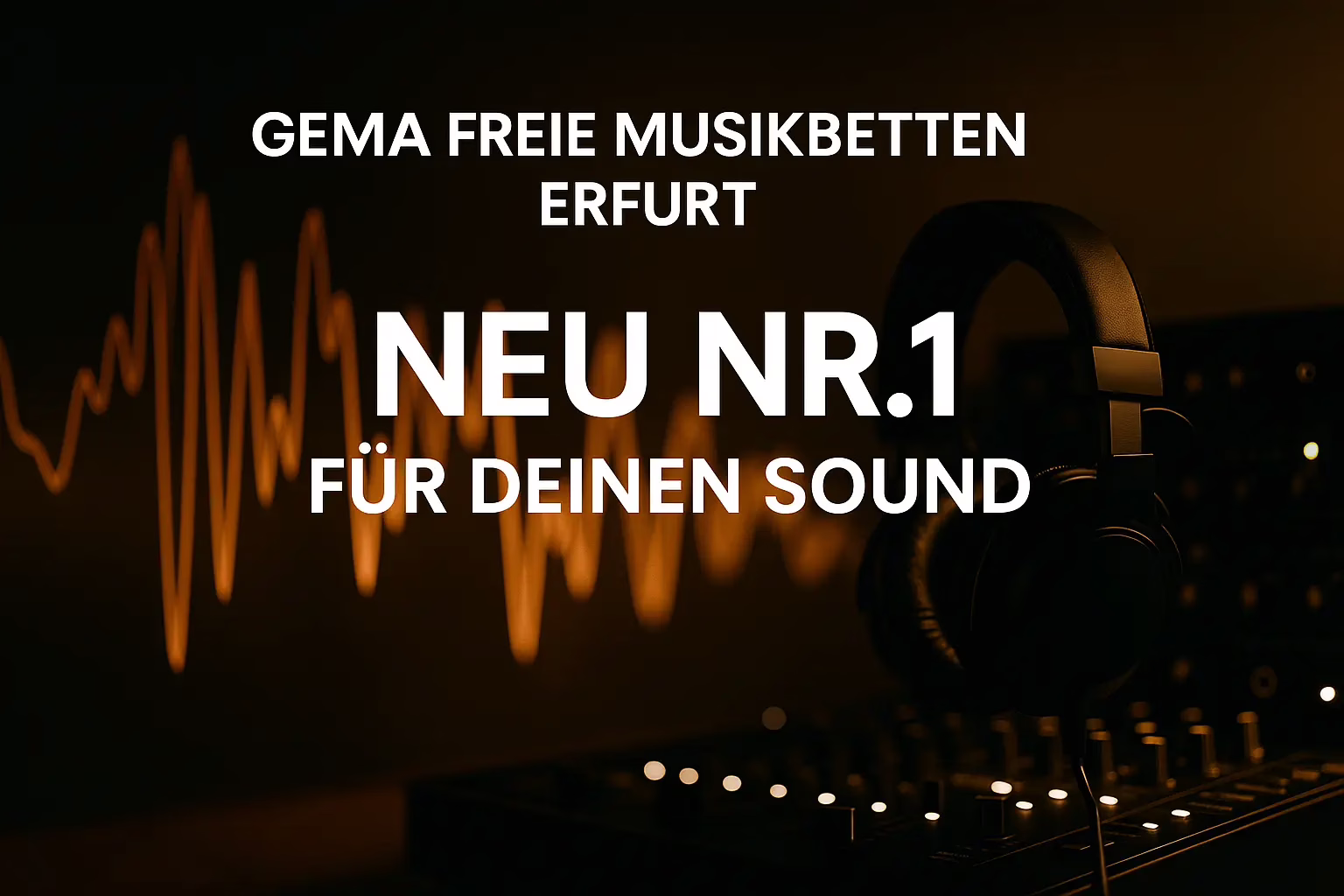 GEMA freie Musikbetten Erfurt – Neu Nr.1 für deinen Sound Banner