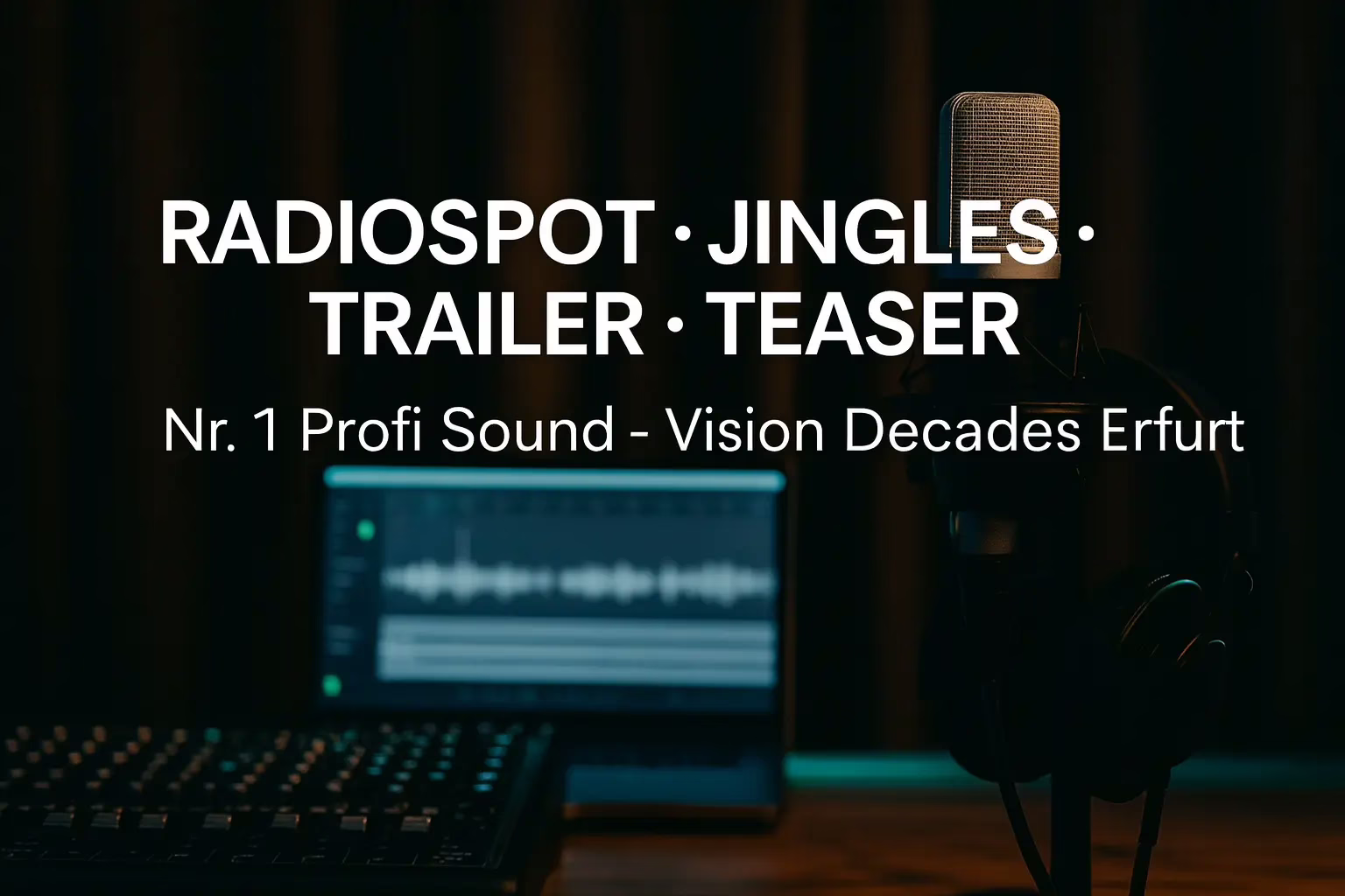Radiospots Jingles Trailer Teaser Erfurt – Profi Sound im modernen Tonstudio Vision Decades